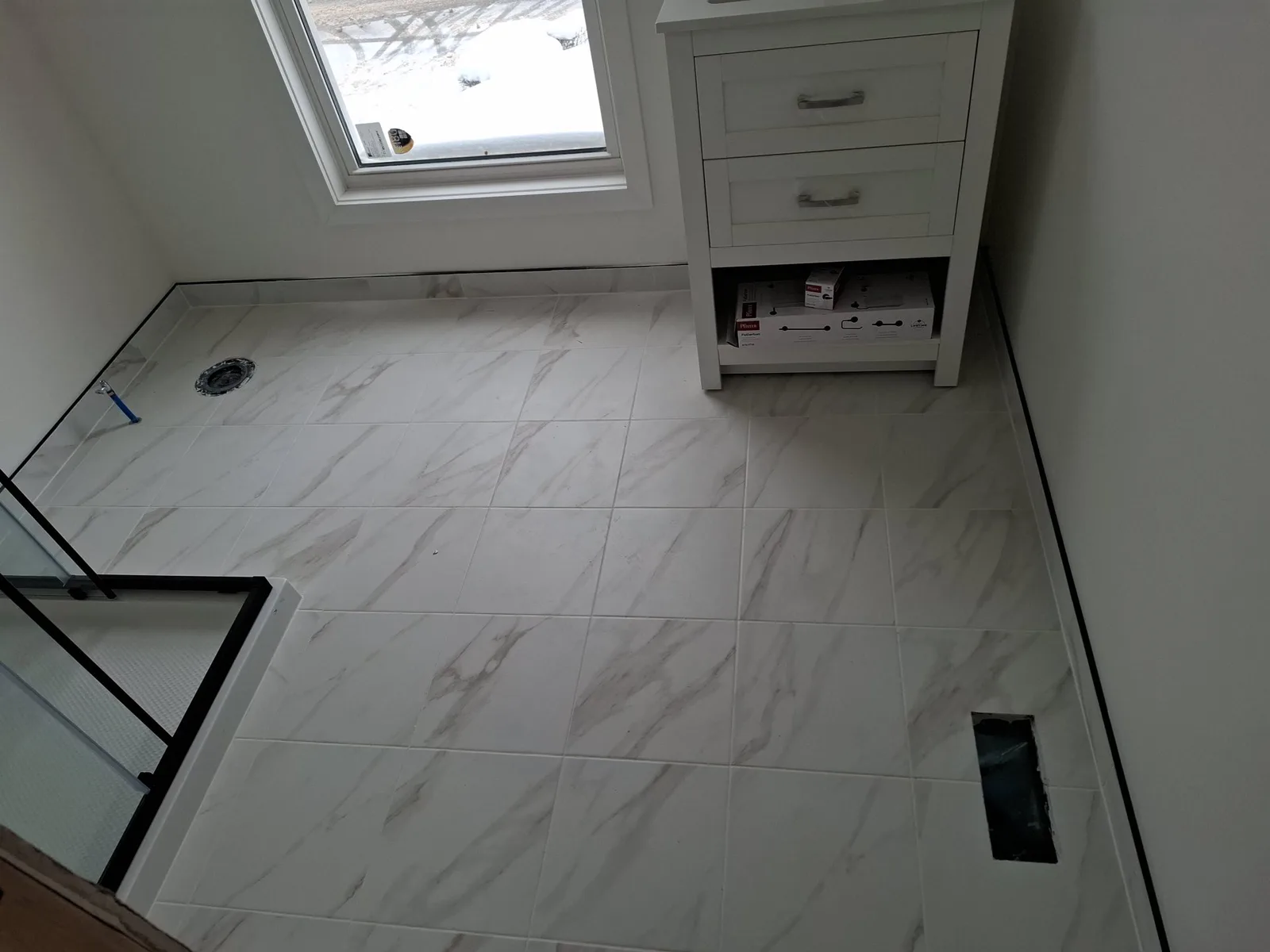 Bedroom bathroom renovation — finished view