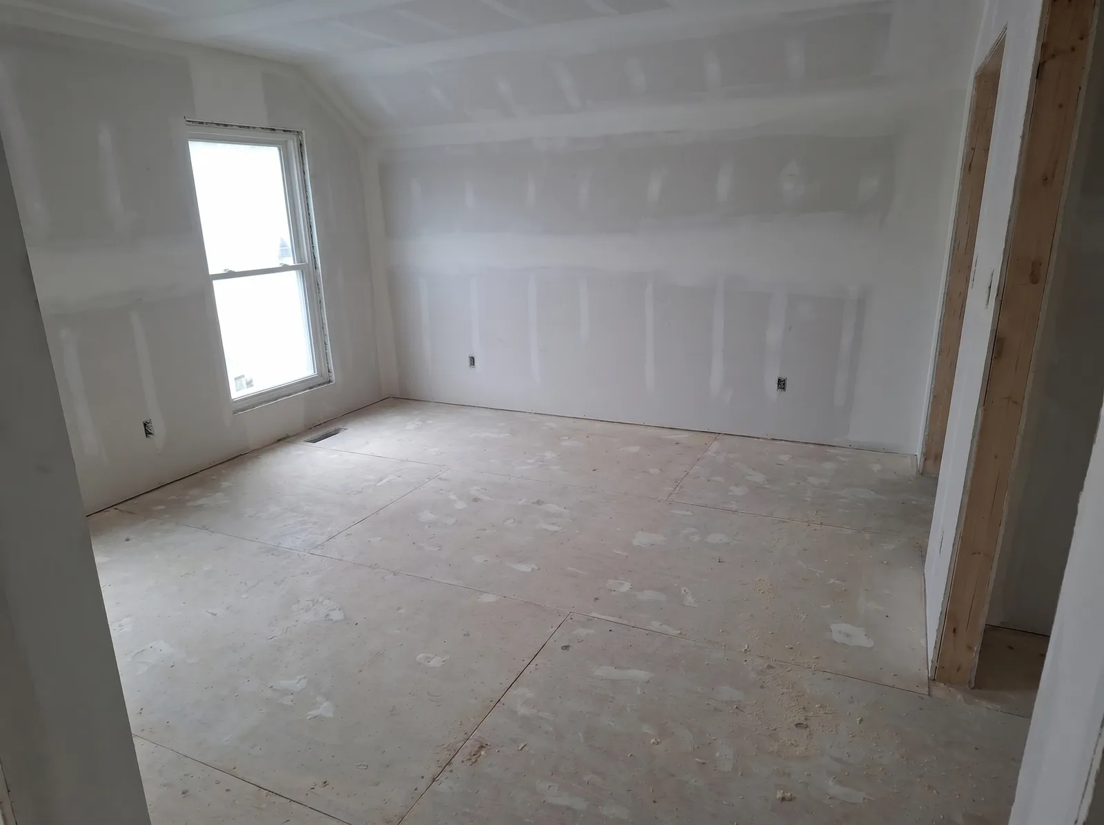 Bedroom renovation and window upgrade — before condition