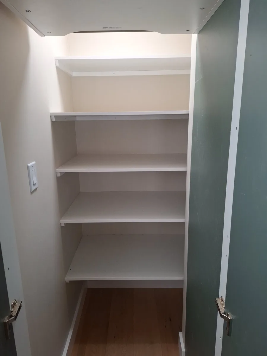 Kitchen renovation — finished shelf