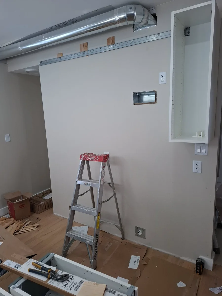 Kitchen renovation — before condition